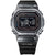 Casio G-Shock G-Lide Herrenarmbanduhr, transparentes Gehäuse, schwarzes Band, digitale Anzeige