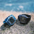 Casio G-Shock G-Lide Armbanduhr mit transparentem Gehäuse, blauer Anzeige, schwarzem Band