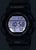 Montre numérique G-Shock pour homme avec écran lumineux, boîtier noir et bracelet en plastique