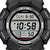 G-Shock Montre numérique pour homme en gros plan, boîtier noir avec grand écran numérique