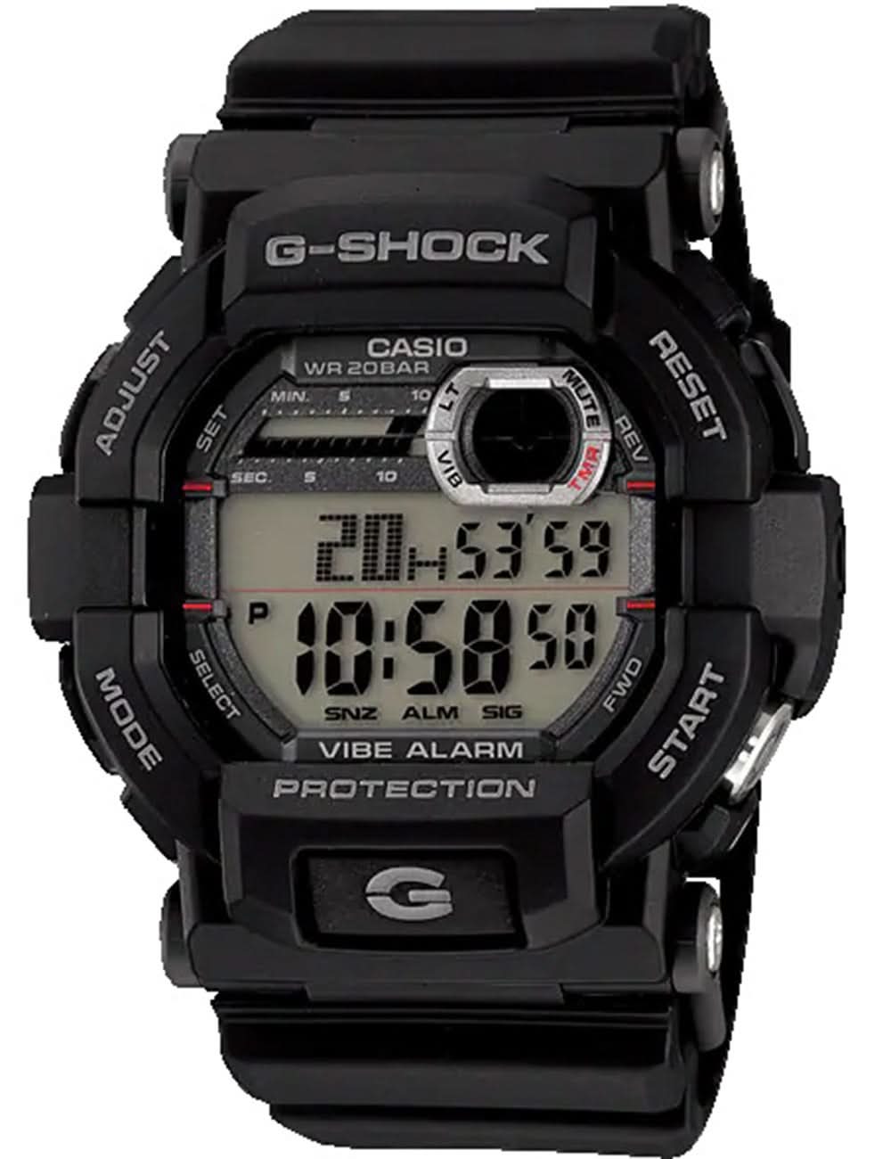 Casio G-Shock GD-350-1ER Montre pour homme • Alarme vibrante • 20 Bar