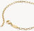 Bracelet gourmette plaqué or avec fermoir et plaque à graver
