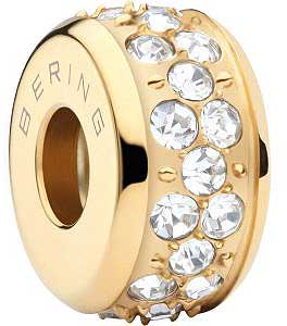 Charme en acier inoxydable serti de pierres - Bering Jewelry Modèle : Glow-2