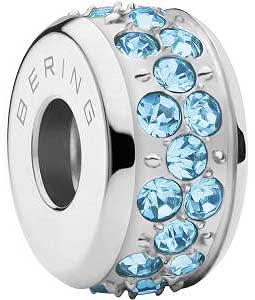Charm en acier inoxydable serti de pierres - Bering Jewelry Glow-3