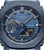 Montre G-Shock pour homme : cadran bleu avec index argentés et lunette de protection