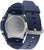 Fond de montre G-Shock pour homme avec fond argenté et bracelet bleu