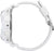 Fond de montre blanc pour femme avec maillons de bracelet et fermoir