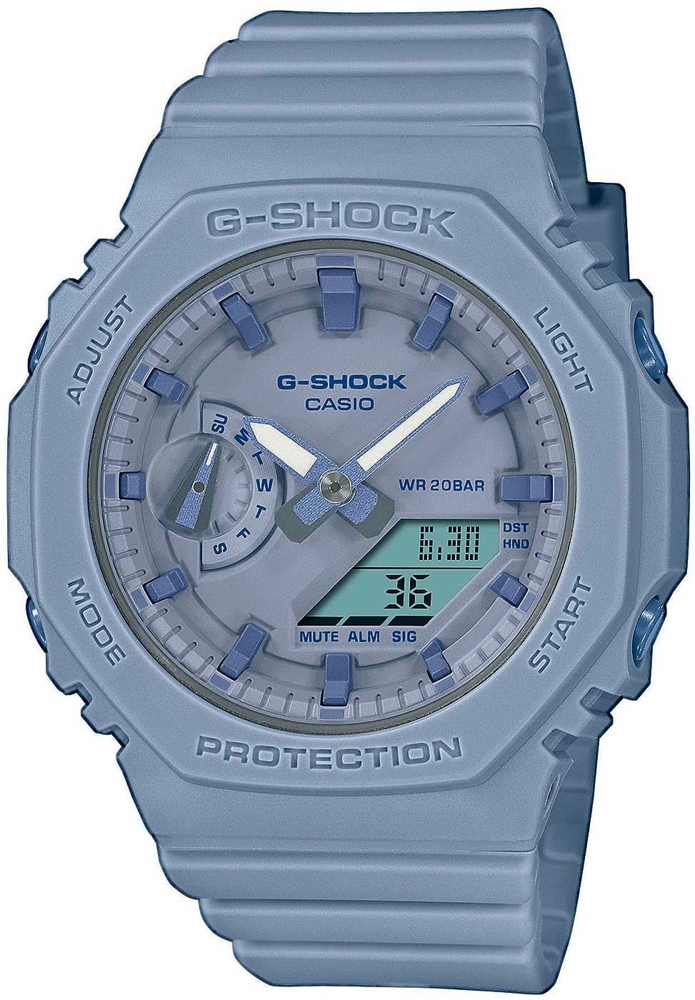 Montre Casio G-Shock GMA-S2100BA-2A2ER pour femme • Extrême résistance aux chocs • Design compact