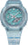 Montre G-Shock transparente pour femme avec cadran turquoise et affichage lumineux