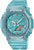 Montre G-Shock transparente pour femme avec cadran turquoise et affichage numérique