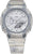 Montre pour femme avec bracelet en plastique transparent et cadran clair à teinte bleue