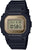 G-Shock-Digitaluhr mit schwarzem Armband, rundem Gehäuse und großem LCD-Display