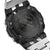 Casio G‑SHOCK Armbanduhr Rückseite mit Gravur, schwarzem Schutzring und Stahlboden