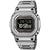 Casio G-Shock Herrenarmbanduhr GMW-BZ5000D-1ER, silberne Vollmetall-Uhr mit schwarzem Digitaldisplay