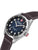 Swiss Military Hanowa Herrenuhr mit blauem Zifferblatt, schwarzen Indexen und Lederband