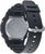Montre Casio G-Shock avec bracelet noir et boucle ardillon argentée, vue arrière