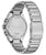 Fond de montre pour homme avec boîtier en métal argenté et éléments de commande vissés