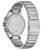 Dos de la montre homme en métal avec inscription et boutons latéraux.