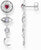 Longues boucles d'oreilles Talismans cosmiques aspect 3D - Thomas Sabo Modèle : H2277-640-7