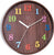 Horloge murale JVD 29,5 cm Ø plastique • Mouvement à quartz silencieux • Design coloré