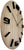 Holz-Wanduhr im Detail: schwarzer Zeiger, Strichmarken und JVD-Logo auf Zifferblatt