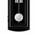Wanduhr-Detail unten: rond en argent dans un cadre noir