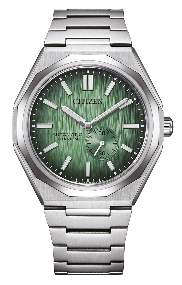 Bracelet de montre pour homme avec cadran vert, automatique, bracelet Super Titanium