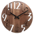 Horloge murale JVD 40 cm Ø Bois • Mouvement à quartz silencieux • Design moderne