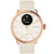 Damenarmbanduhr Withings ScanWatch 2: weißes Silikonarmband, Roségoldgehäuse, Anzeige Temp