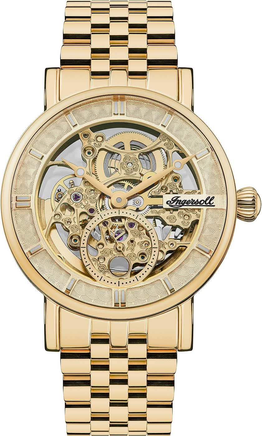 Ingersoll The Herald I00408 Montre Homme • Mouvement Automatique Squelette • Design Doré