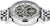 Montre homme avec mouvement apparent sur cadran squelette et bracelet en métal argenté