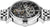 Montre homme en acier inoxydable avec cadran noir et mouvement automatique visible
