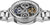 Herrenarmbanduhr von oben: silbernes Gehäuse mit mehreren sichtbaren Zahnrädern