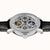 Herren-Armbanduhr Ingersoll mit Skelettzifferblatt, Mondphase, schwarzem Lederband