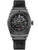 Herrenarmbanduhr Ingersoll mit schwarzem Lederarmband und offenem Automatik-Zifferblatt