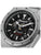 Ingersoll Herrenuhr Nahaufnahme: skelettiertes schwarzes Zifferblatt, Automatik, Stahl