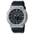 Casio G-Shock GM-2100 Herrenuhr mit schwarzem Kautschukband und Regenbogen-Zifferblatt