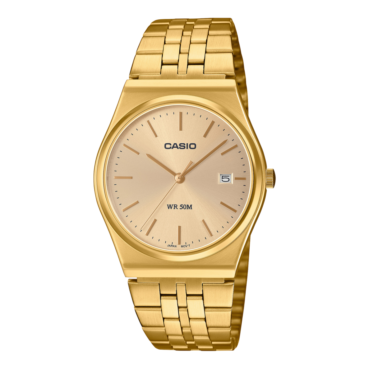 Casio MTP-B145G-9AVEF Herrenuhr Quarz Goldfarben • Mineralglas • Retro-Design