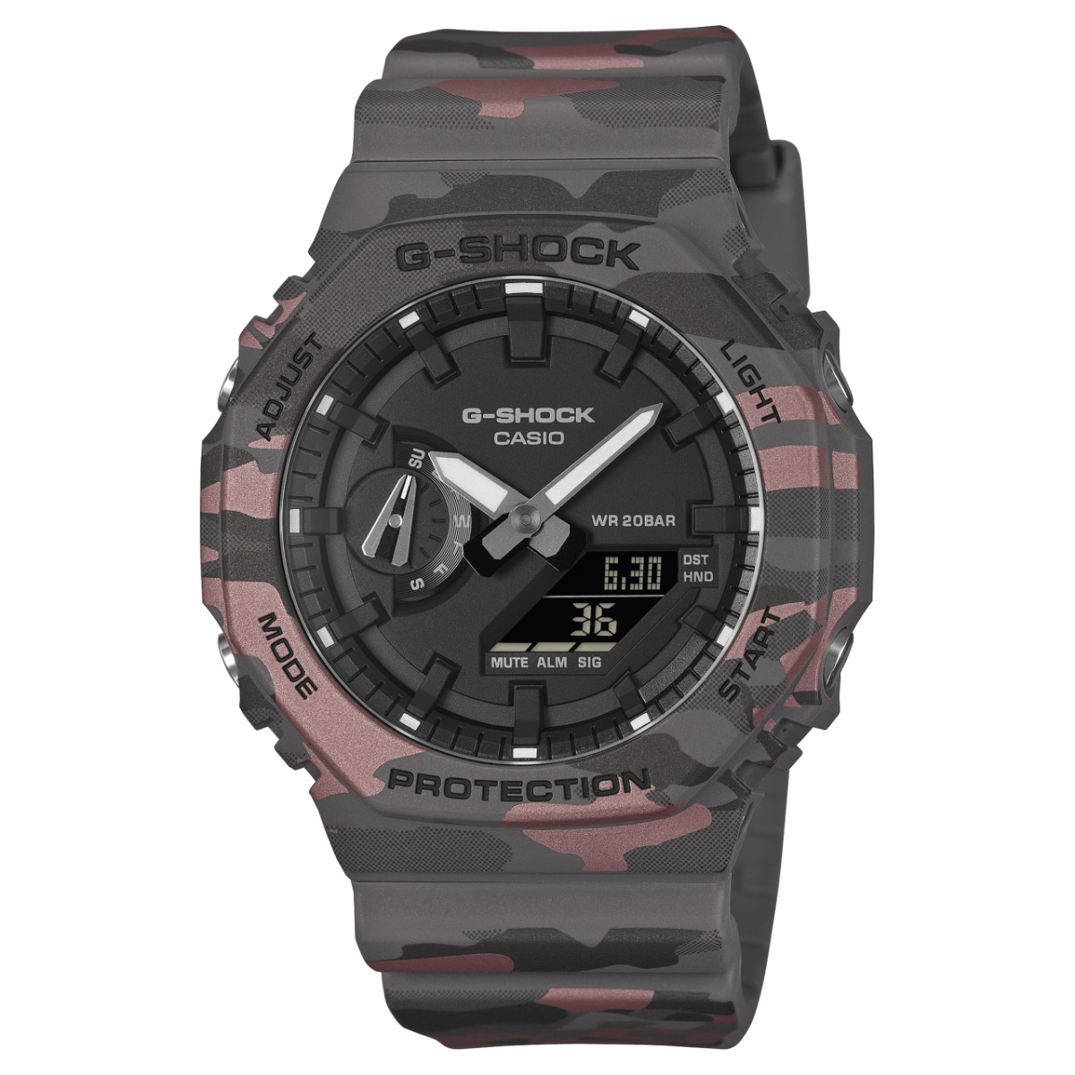 Casio GA-2100CM-8AER Herrenuhr G-Shock • Carbon Core Guard • Biobasiertes Resin
