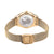 Bering Montre Femme Vue arrière : bracelet milanais avec fermoir et fond rond
