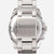 Bracelet pour homme : maille en acier inoxydable argenté avec inscription SEIKO