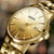 Montre automatique Seiko 5 Sports SRPK46J1 pour homme • Finition dorée