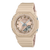 G-Shock Damen-Armbanduhr mit sandfarbenem Resinband und Ana-Digi Anzeige