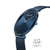 Montre Bering Ultra-Fine avec cadran bleu, bracelet milanais, boîtier 49 mm