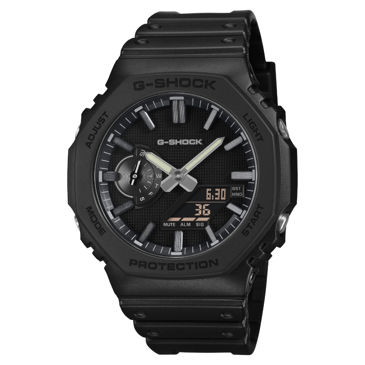 Casio G-Shock GA-2100LXB-1AER Herren Armbanduhr • Biobasiertes Resin • Luxe Black Design