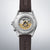 Montre Seiko Prospex pour homme avec fond de boîtier et bracelet en cuir marron