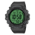 Casio Digitalarmbanduhr, schwarzes Kunststoffgehäuse mit grünem LED-Ziffernblatt