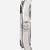 Seitenansicht Herrenarmbanduhr mit silbernem Gehäuse und Aufzugskrone