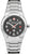 Herrenarmbanduhr mit schwarzem Zifferblatt, Edelstahlarmband und Datumsanzeige bei 8