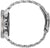 Herrenarmbanduhr Seitenansicht mit silbernem Metallband und markanten Bedienelementen